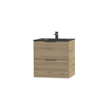 Tiger Studio Badkamermeubel 60 Cm Chalet Eiken Met Wastafel Polybeton Mat Zwart Greep Rvs Plat 5 Tiger Studio Badkamermeubel 60 Cm Chalet Eiken Met Wastafel Polybeton Mat Zwart Greep Rvs Plat - Afbeelding 3