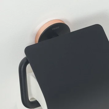 Tiger Toiletrolhouder Urban Zwart Met Klep 9 Tiger Toiletrolhouder Urban Zwart Met Klep - Afbeelding 7