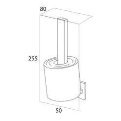 Tiger Reserverolhouder Items Hangend RVS 11 Tiger Reserverolhouder Items Hangend RVS -Badkamer Verkoop 123 4572