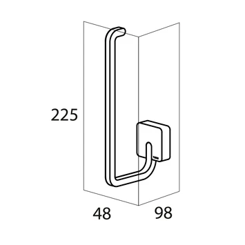 Tiger Reserverolhouder Impuls Hangend RVS 6 Tiger Reserverolhouder Impuls Hangend RVS - Afbeelding 4