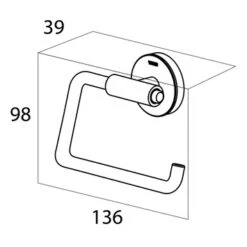 Tiger Toiletrolhouder Urban Zwart 29 Tiger Toiletrolhouder Urban Zwart -Badkamer Verkoop 123 4599