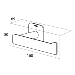 Tiger Toiletrolhouder Colar L Chroom 19 Tiger Toiletrolhouder Colar L Chroom -Badkamer Verkoop 123 4607