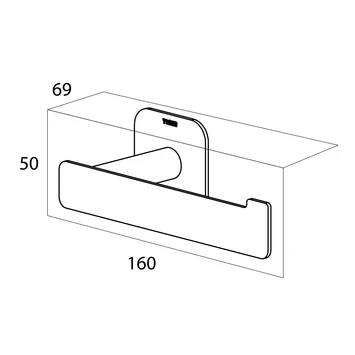 Tiger Toiletrolhouder Colar L Chroom 10 Tiger Toiletrolhouder Colar L Chroom - Afbeelding 8