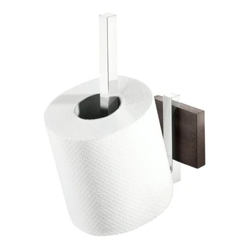 Tiger Reserverolhouder Zenna Hangend Chroom/Wengé 3 Tiger Reserverolhouder Zenna Hangend Chroom/Wengé