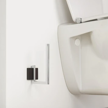 Tiger Reserverolhouder Zenna Hangend Chroom/Wengé 5 Tiger Reserverolhouder Zenna Hangend Chroom/Wengé - Afbeelding 3