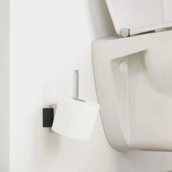 Tiger Reserverolhouder Zenna Hangend Chroom/Wengé 11 Tiger Reserverolhouder Zenna Hangend Chroom/Wengé -Badkamer Verkoop 123 4630