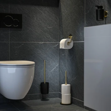 TIGER RESERVEROLHOUDER TUNE VRIJSTAAND MESSING ZWART 5 TIGER RESERVEROLHOUDER TUNE VRIJSTAAND MESSING ZWART - Afbeelding 3