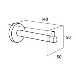 Tiger Reserverolhouder Boston Hangend RVS 11 Tiger Reserverolhouder Boston Hangend RVS -Badkamer Verkoop 123 4698