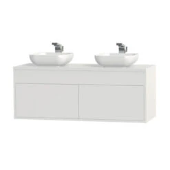 Tiger Helsinki Badkamermeubel 120 Cm Hoogglans Wit Met Waskom -Badkamer Verkoop 123 47