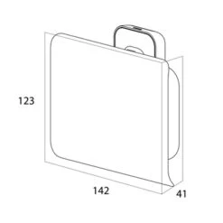 Tiger Toiletrolhouder Carv Met Klep Zwart -Badkamer Verkoop 123 4703
