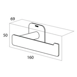 Tiger Toiletrolhouder Colar L RVS -Badkamer Verkoop 123 4713