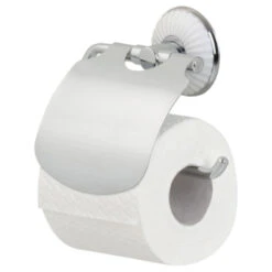 Tiger Toiletrolhouder Ivy Chroom/wit Met Klep