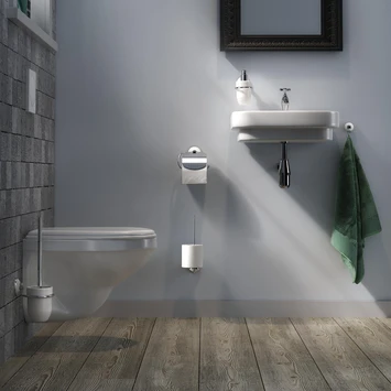 Tiger Toiletrolhouder Ivy Chroom/wit Met Klep 6 Tiger Toiletrolhouder Ivy Chroom/wit Met Klep - Afbeelding 4