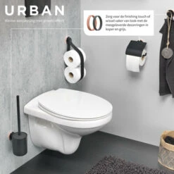 Tiger Urban Toilet Accessoireset Wc-rolhouder - Wc-borstelhouder - Haak -Badkamer Verkoop 123 4727
