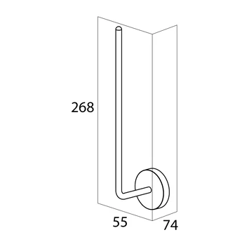 Handson Reserverolhouder Smart Chroom 4 Handson Reserverolhouder Smart Chroom - Afbeelding 2