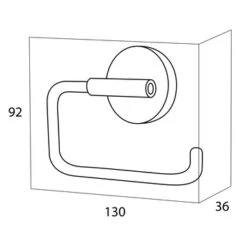 Handson Toiletrolhouder Smart Chroom 7 Handson Toiletrolhouder Smart Chroom -Badkamer Verkoop 123 4771