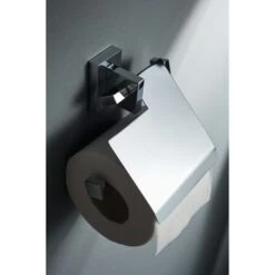 Haceka Toiletrolhouder Edge Met Klep Chroom -Badkamer Verkoop 123 4796