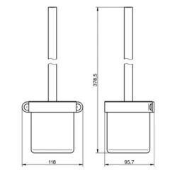 Haceka Toiletborstelhouder Ixi Hangend RVS 5 Haceka Toiletborstelhouder Ixi Hangend RVS -Badkamer Verkoop 123 4803