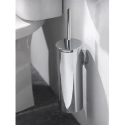 Haceka Toiletborstelhouder Kosmos Tec Hangend Chroom Buitenpot Met Binnenpot -Badkamer Verkoop 123 4821