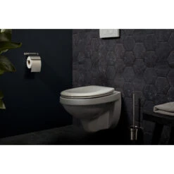 Haceka Toiletrolhouder Ixi Met Klep RVS 8 Haceka Toiletrolhouder Ixi Met Klep RVS -Badkamer Verkoop 123 4833