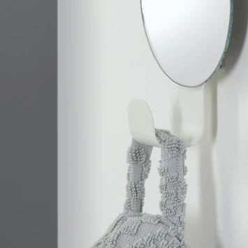 Sealskin Haak Met Spiegel Brix Wit 4 Sealskin Haak Met Spiegel Brix Wit - Afbeelding 2