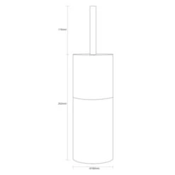 Sealskin Toiletborstelhouder Doppio Grijs 12 Sealskin Toiletborstelhouder Doppio Grijs -Badkamer Verkoop 123 4842