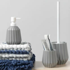 Sealskin Toiletborstel Met Houder Arte Grijs -Badkamer Verkoop 123 4862