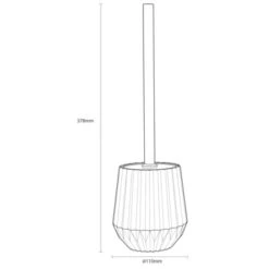 Sealskin Toiletborstel Met Houder Arte Grijs -Badkamer Verkoop 123 4864