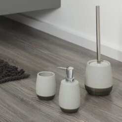 Sealskin Toiletborstel Met Houder Braid Lichtgrijs -Badkamer Verkoop 123 4878