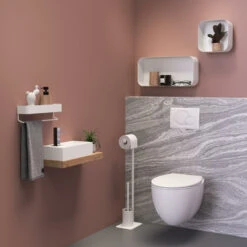 Sealskin Toiletrek Brix Metaal Wit 17 Sealskin Toiletrek Brix Metaal Wit -Badkamer Verkoop 123 4892