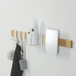 Sealskin Kapstok Met Spiegel Brix Wit 13 Sealskin Kapstok Met Spiegel Brix Wit -Badkamer Verkoop 123 4902