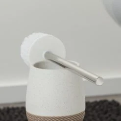 Sealskin Toiletborstel Met Houder Braid Wit 12 Sealskin Toiletborstel Met Houder Braid Wit -Badkamer Verkoop 123 4936