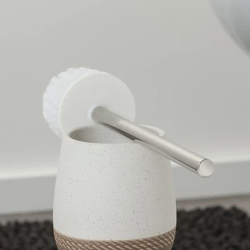 Sealskin Toiletborstel Met Houder Braid Wit 5 Sealskin Toiletborstel Met Houder Braid Wit - Afbeelding 3