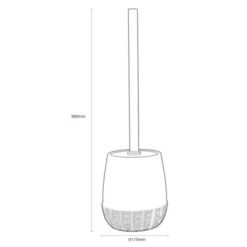 Sealskin Toiletborstel Met Houder Braid Wit 16 Sealskin Toiletborstel Met Houder Braid Wit -Badkamer Verkoop 123 4940