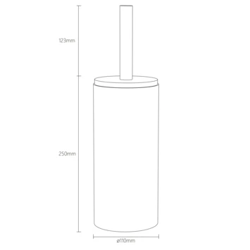 SEALSKIN Seaslkin Toiletborstelhouder Blend Terrazzo Staand 11 SEALSKIN Seaslkin Toiletborstelhouder Blend Terrazzo Staand - Afbeelding 9