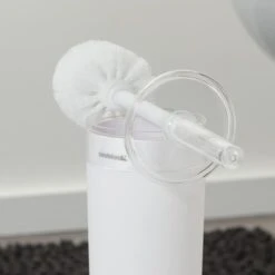 Sealskin Toiletborstel Met Houder Bloom Wit -Badkamer Verkoop 123 4963