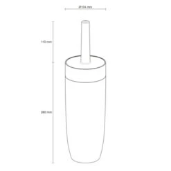 Sealskin Toiletborstel Met Houder Bloom Wit -Badkamer Verkoop 123 4966