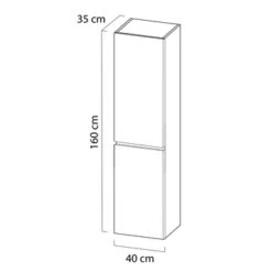 Tiger Karlo Kolomkast Chalet Eiken 160 Cm 9 Tiger Karlo Kolomkast Chalet Eiken 160 Cm -Badkamer Verkoop 123 500