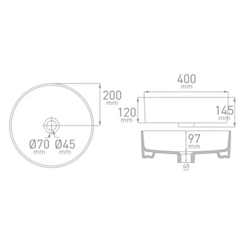 Van Marcke Waskom Phaedra Opbouw Mat Grijs Keramiek 40x40x14.5 Cm 4 Van Marcke Waskom Phaedra Opbouw Mat Grijs Keramiek 40x40x14.5 Cm - Afbeelding 2
