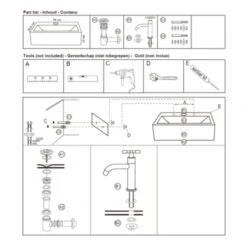 Differnz Dif Fonteinset Argus Wit 22 Differnz Dif Fonteinset Argus Wit -Badkamer Verkoop 123 5131