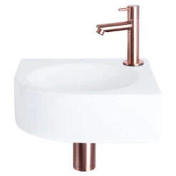 Differnz Cleo Hoekfontein Wit 30X30X10 Cm -Badkamer Verkoop 123 5138