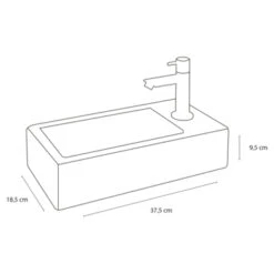 Differnz Fonteinset Helios Wit 36x18x8 Cm 25 Differnz Fonteinset Helios Wit 36x18x8 Cm -Badkamer Verkoop 123 5187