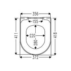 Cedo Tropea Beach Wc Bril Wit Softclose D-vorm Thermoplast -Badkamer Verkoop 123 5248