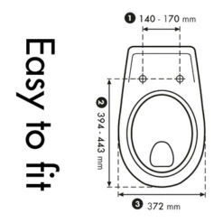 Cedo Tropea Beach Wc Bril Wit Softclose D-vorm Thermoplast -Badkamer Verkoop 123 5249