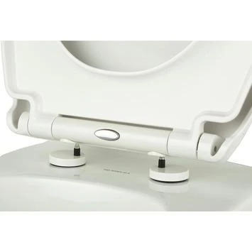 WC Bril Riga Wit Kunststof Met Softclose 6 WC Bril Riga Wit Kunststof Met Softclose - Afbeelding 4