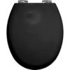 Bemis WC Bril New York Zwart Hout Met Softclose 1 Bemis WC Bril New York Zwart Hout Met Softclose -Badkamer Verkoop 123 5279