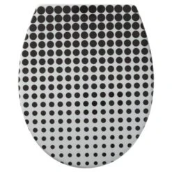 Tiger WC Bril Speckels Duroplast Zwart-wit