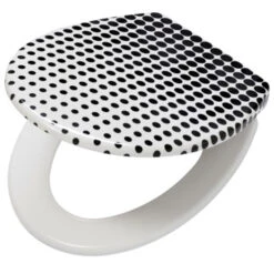 Tiger WC Bril Speckels Duroplast Zwart-wit 9 Tiger WC Bril Speckels Duroplast Zwart-wit -Badkamer Verkoop 123 5341