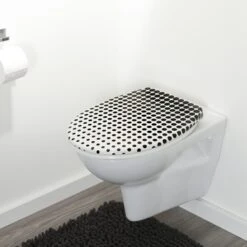 Tiger WC Bril Speckels Duroplast Zwart-wit 11 Tiger WC Bril Speckels Duroplast Zwart-wit -Badkamer Verkoop 123 5343