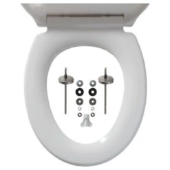 Tiger WC Bril Speckels Duroplast Zwart-wit 12 Tiger WC Bril Speckels Duroplast Zwart-wit -Badkamer Verkoop 123 5344